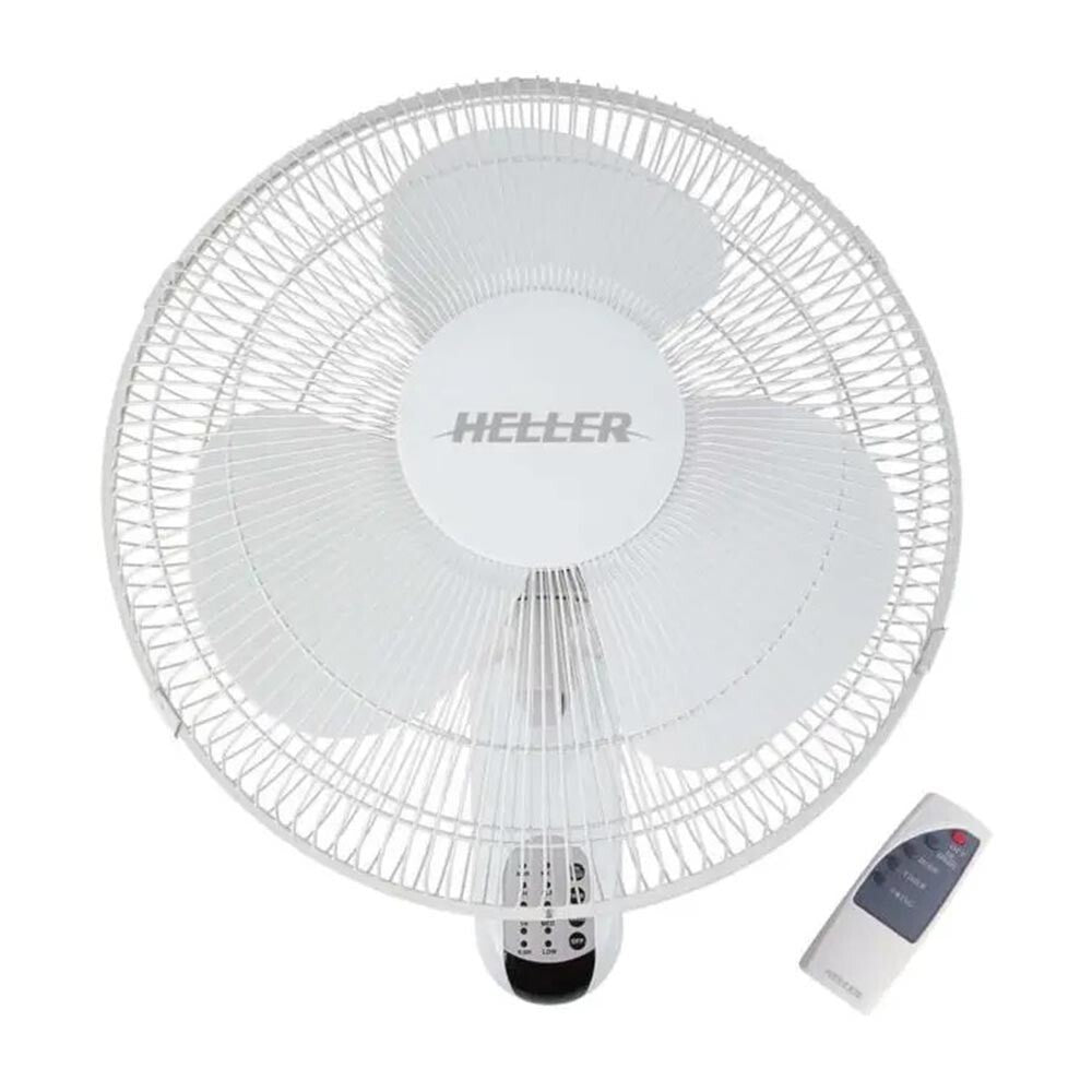 Heller 40cm Wall Fan W/ Remote Control 3 Speed Fixed Oscillating Tilt Adjustable