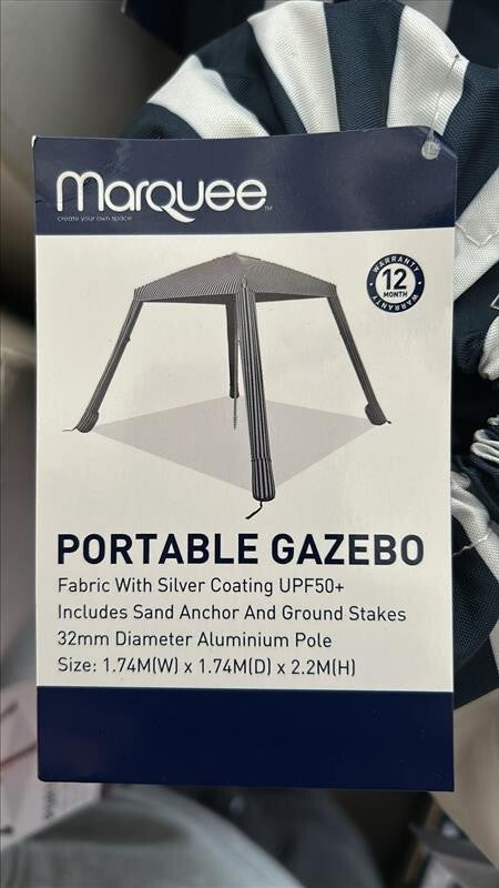 Marquee Folding Gazebo Tent Portable Hub Outdoor Event Sun Shade Ocean 32mm