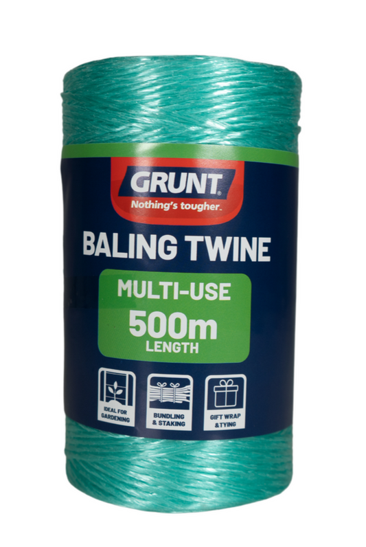 Grunt Green Baling Twine 500m Lightweight Durable Wrapping Bundling String