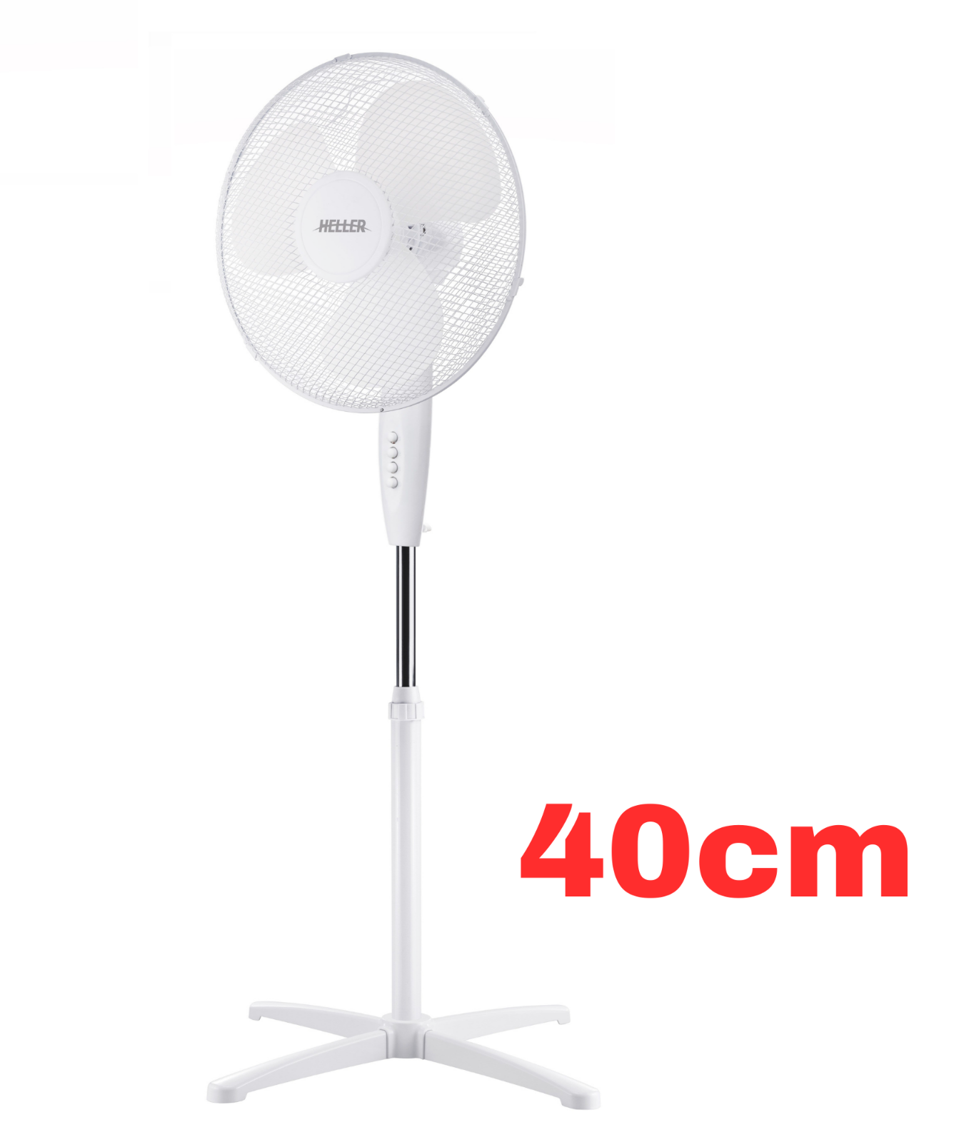 Heller Pedestal Fan 40cm Oscillating Portable Adjustable Tilt Head 3 Speed