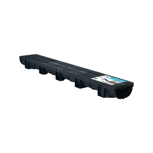 Everhard EasyDRAIN Compact Polymer Grate & 1m Channel Outdoor Garden Water Flow