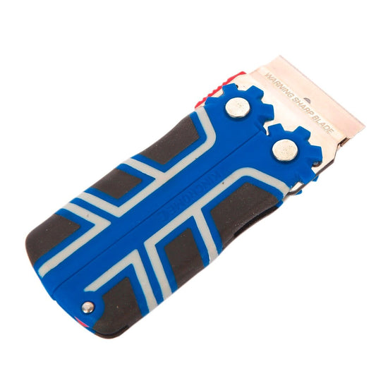 Kincrome Safety Folding Scraper Surface Sticker Gasket Remover Tool w/ 5 Blades