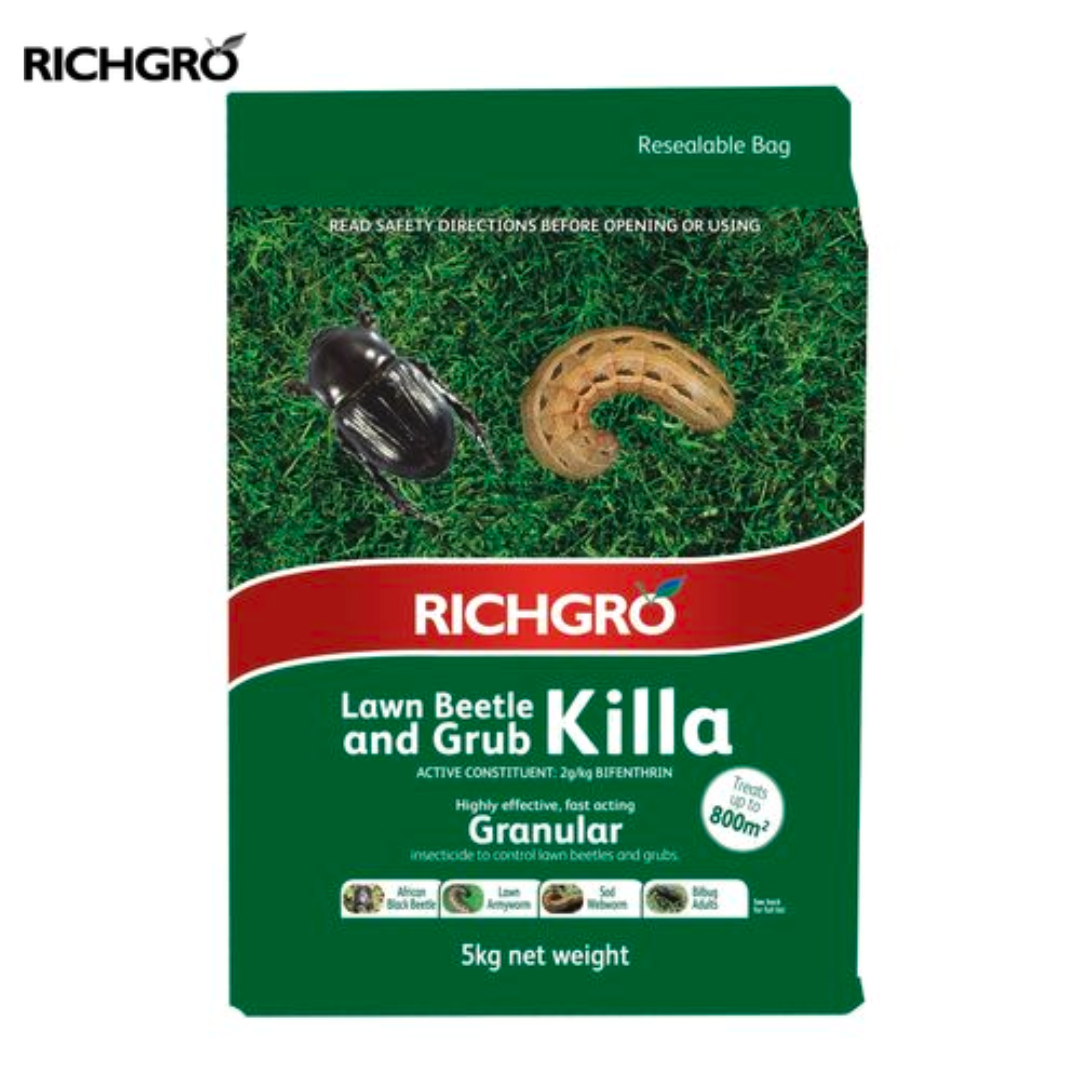 Richgro 5KG Lawn Beetle and Grub Killa Granular Insecticide Insect Pest Control