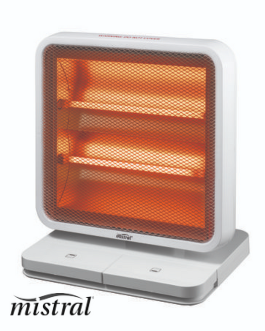 Mistral Electric Radiant Heater Portable 2 Heat Settings Safety Grille 800W