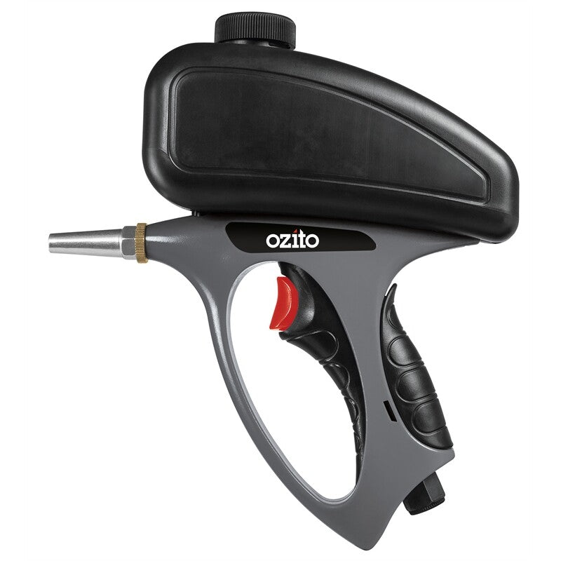 Ozito Air Sand Blasting Gun 500ml Chipped Paint Rust Removal Blaster Lightweight