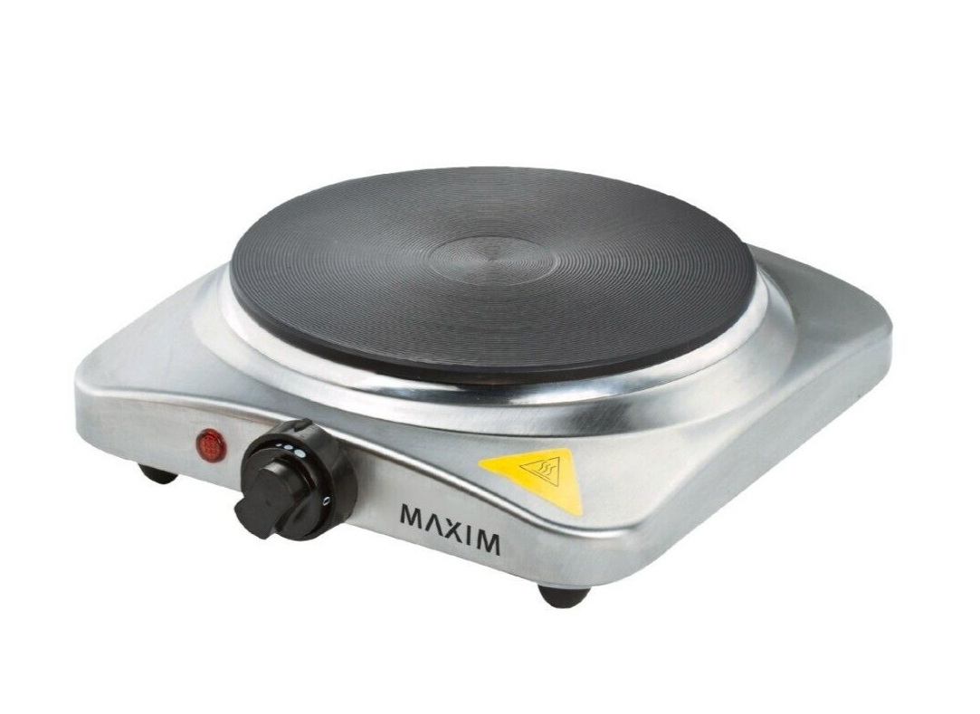 Maxim Kitchen Electric Cooktop Hotplate Pro Single Portable Stove 1500W