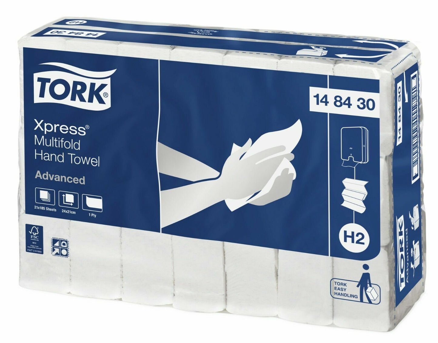 Tork Xpress Advance H2 Multifold Hand Paper Towel Bulk 185 Sheets Wholesale