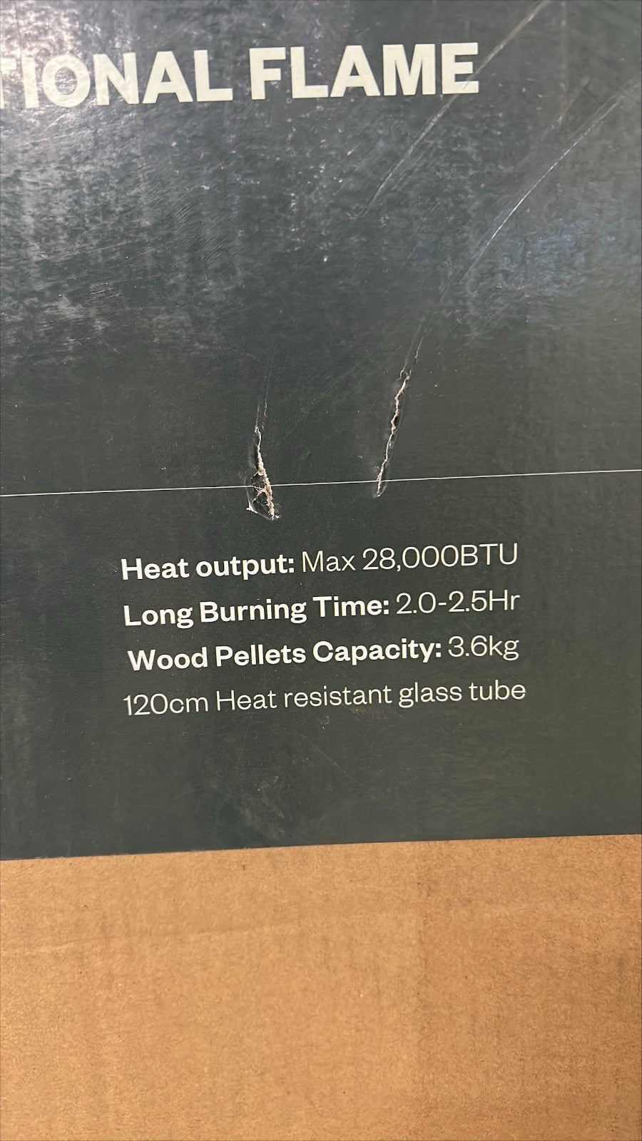 Mimosa Wood Burning Pellet Dual Hoopers Torch Stand Outdoor Area Heater