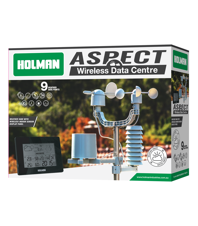 Holman Digital Weather Station Indoor Outdoor Wireless Wifi Data LCD Screen