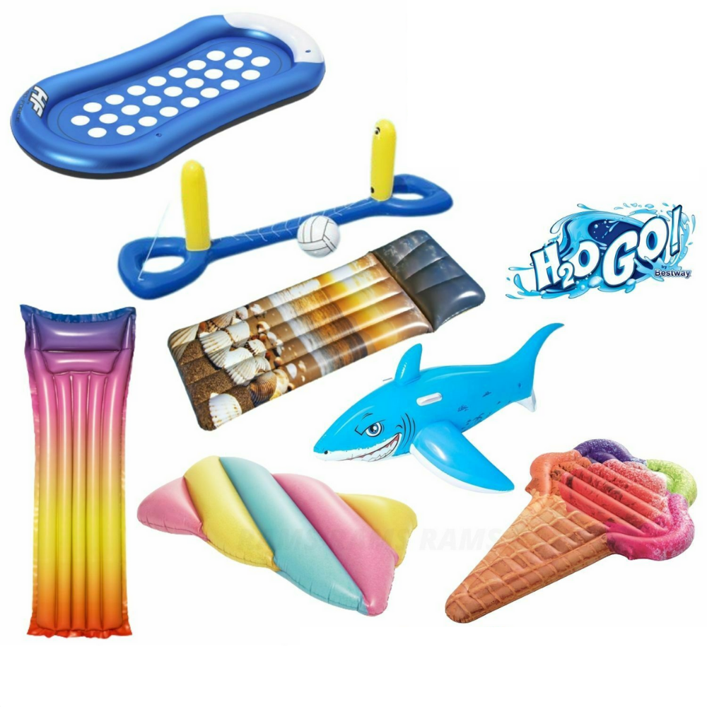 Bestway Inflatable Pool Floats Swim Rafts Toy Kids Water Ride-On Lounge Outdoor