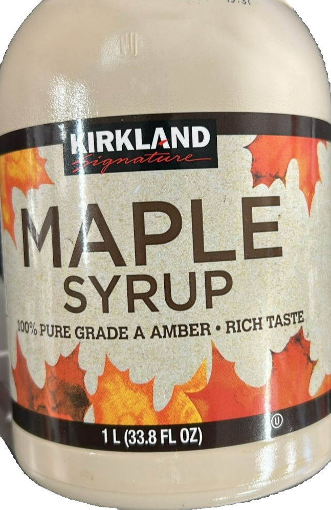 Kirkland Signature Maple Syrup 1L 100% Pure Grade A Amber Color Rich Taste