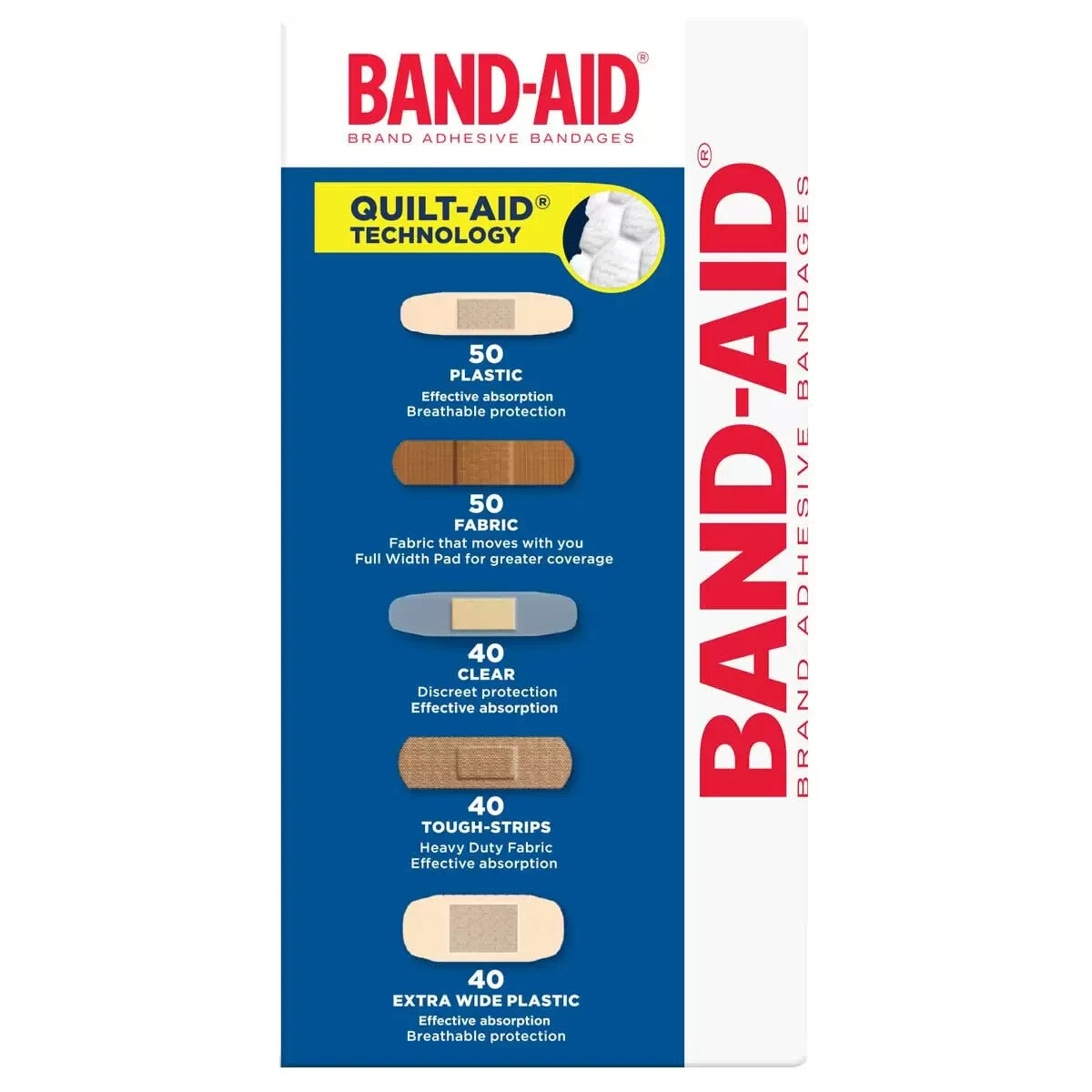 Band-Aid Bandage Assortment Cuts Scrapes Assorted Adhesive Strips 220 Pack