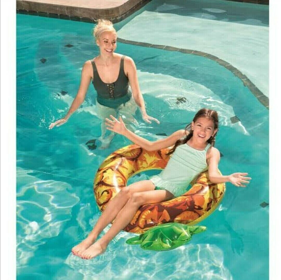 2x H2OGO Inflatable Summer Fruit Pool Ring Swim Float Rafts Kids Adult Toy