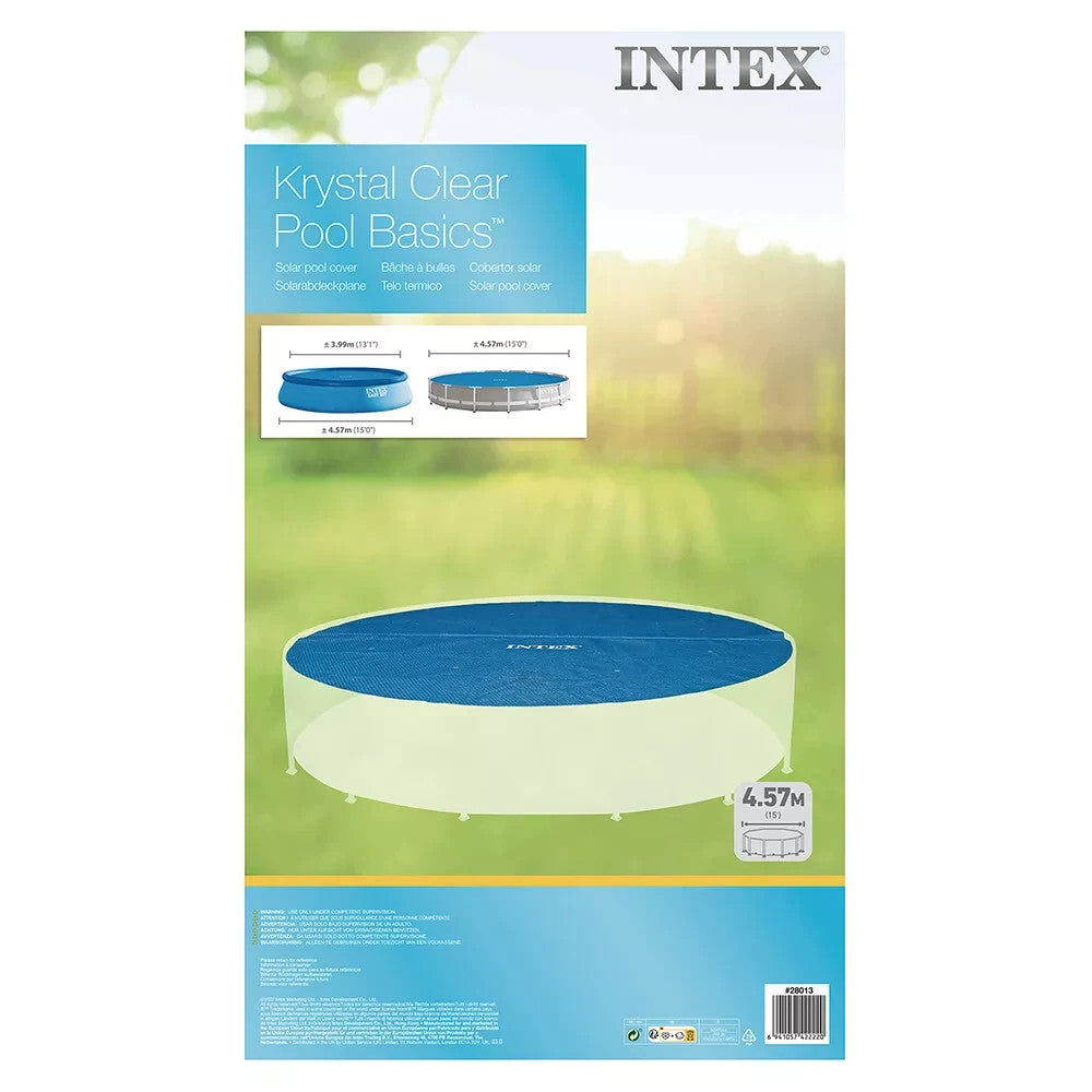 Intex Above Ground Pool Solar Round Cover Heating Outdoor Protective 15ftx4.57M