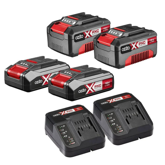 Ozito 18V Battery and Charger Pack Replacement 2.5Ah 4.0 AH Fast Charging
