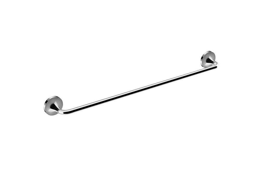 2x Johnson Suisse Swift Single Towel Rail Rack Holder Wall Mounted Chrome 60cm