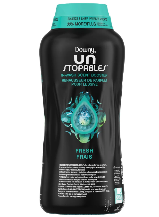 Downy Unstopables in Wash Scent Booster Fresh Frais Laundry Beads 1.13 kg