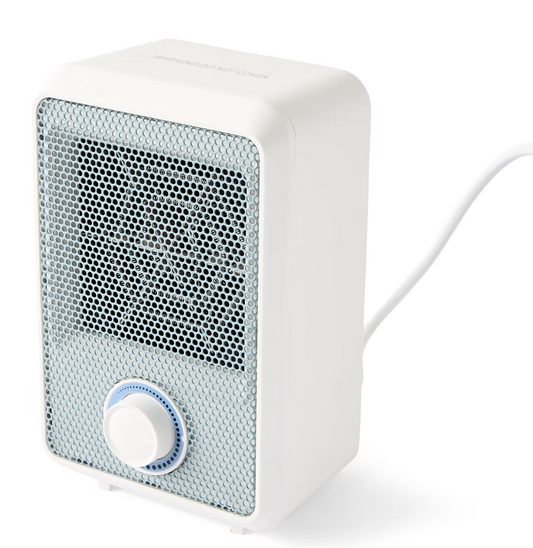 Desktop Mini Electric Heater Portable Small Room Warmer Office Table 600W Blue