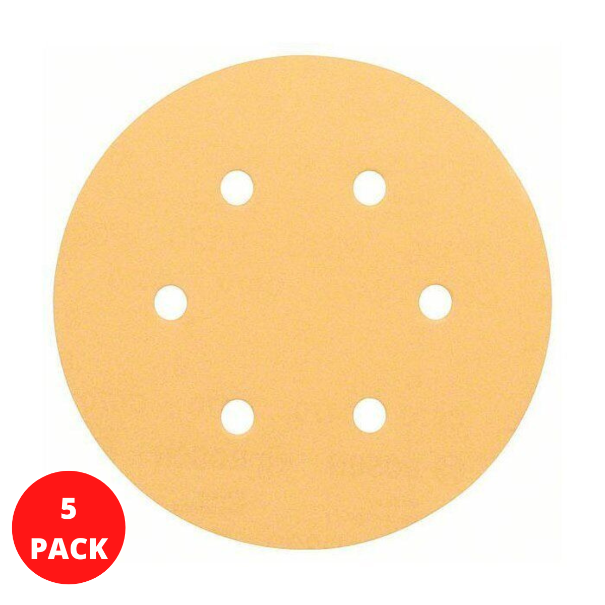 5x Bosch Sanding Discs Hook and Loop Backing Pad for Orbital Sander 150mm