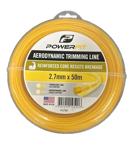 Powerfit 2.7mm x 50m Trimmer Line Aerodynamic Long Lasting Trimming String
