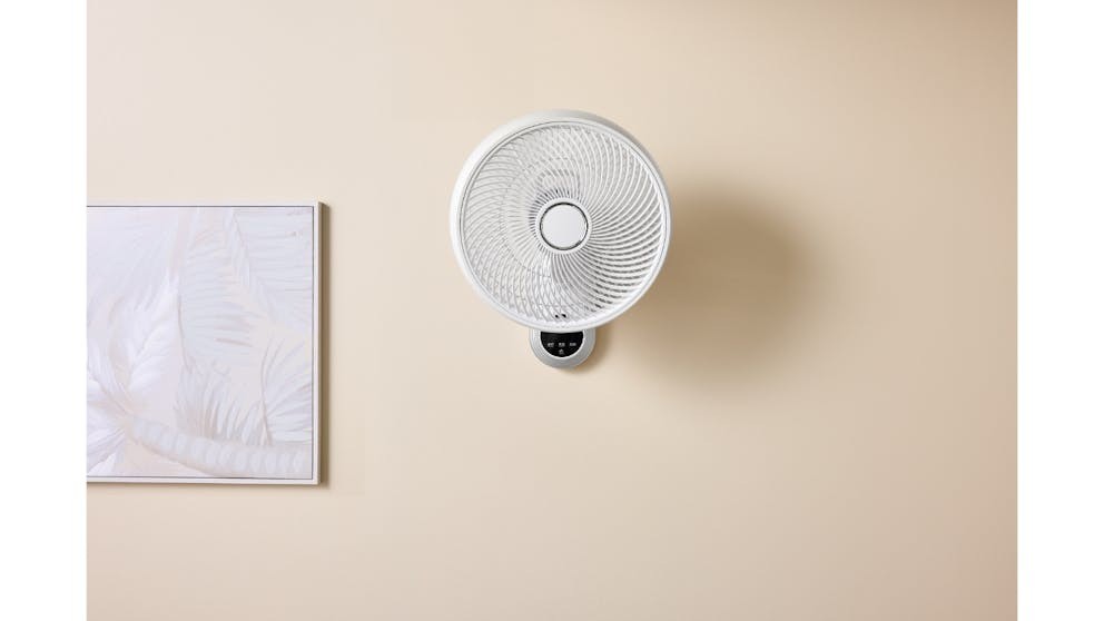 Goldair 40cm Wall Fan with Remote Control WiFi Smart Home Timer 3 Speed White