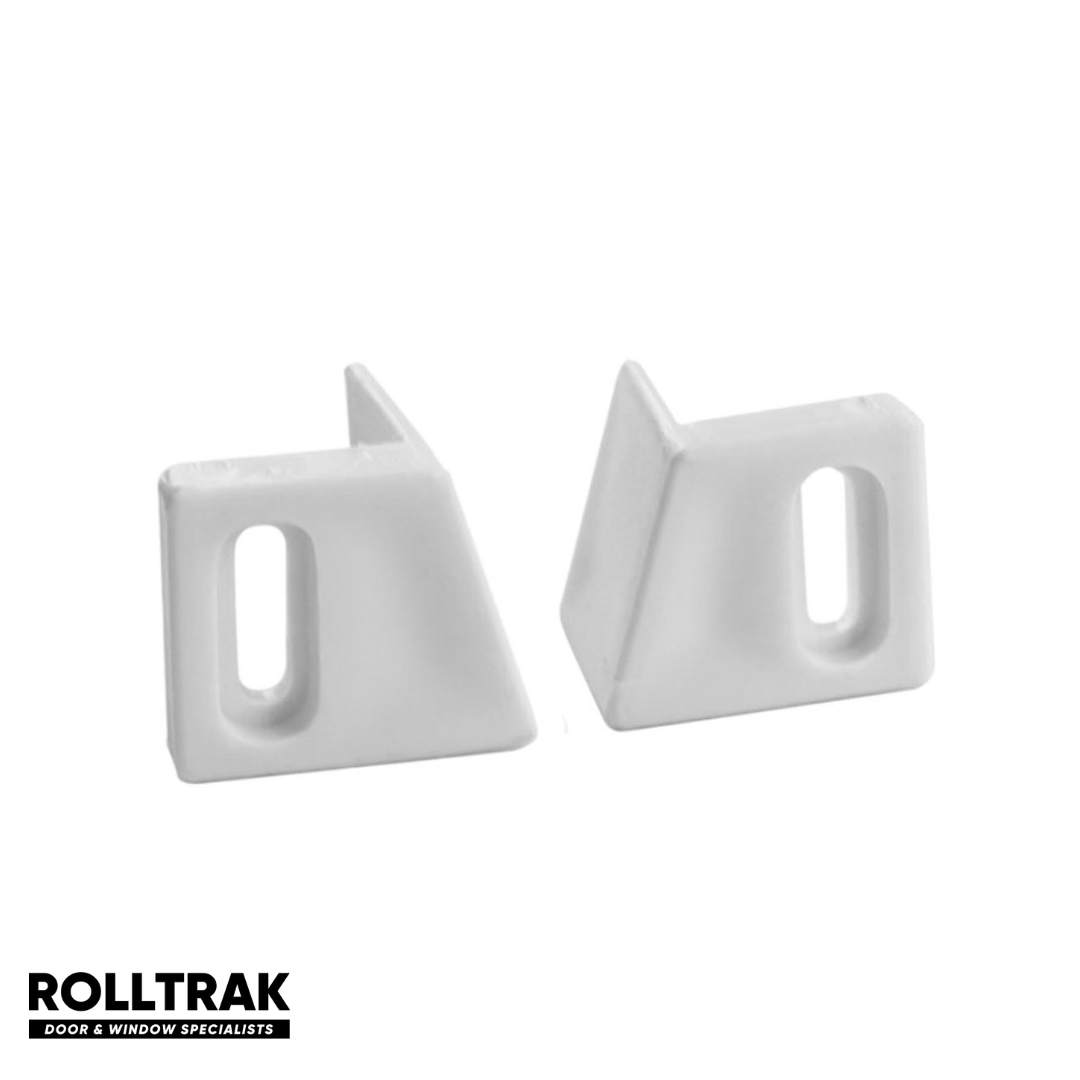 Rolltrak Cavity Sliding Door Guide Track Nylon Finish Adjustable 2 Pack