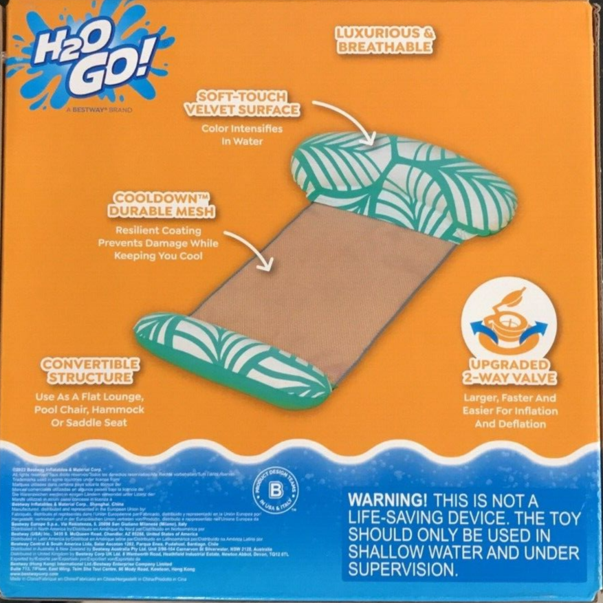 Bestway H2OGO Inflatable Swimming Pool Hammock Lounge Bed Pool Floating Chair