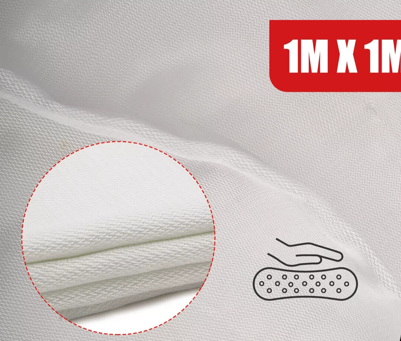 Firebox Fire Blanket 1m x 1m For Home Kitchen Office Caravan Emergency Fires