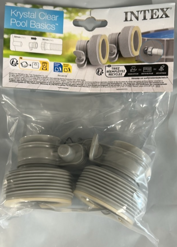 Genuine Intex Krystal Clear Adapter B Connector Accessory For Swimming Hose Pump