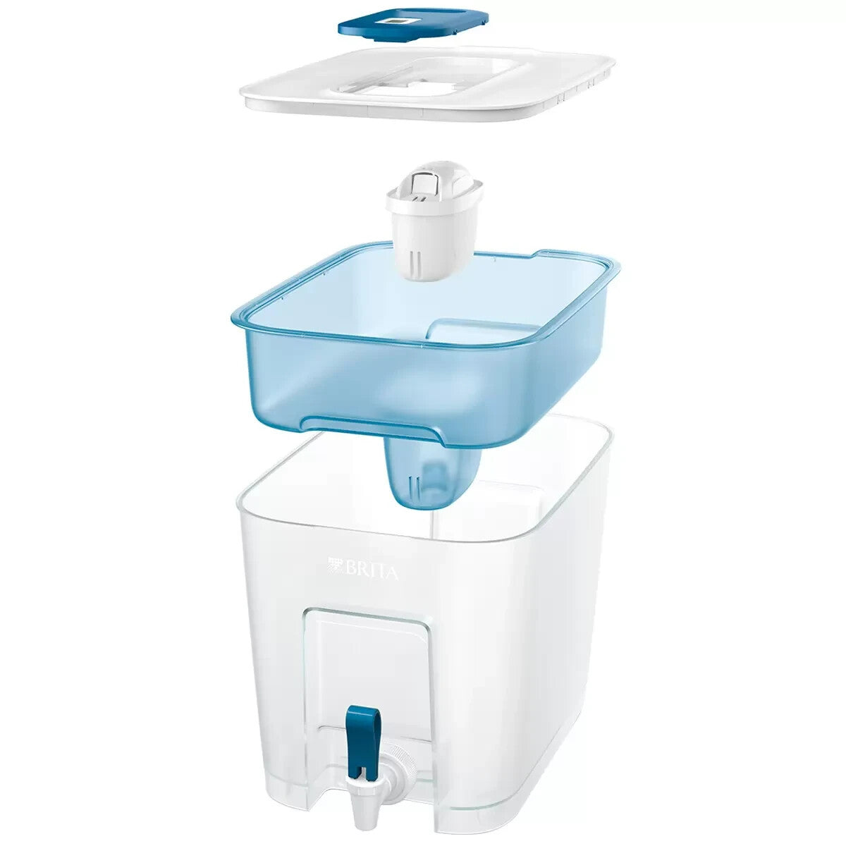 Brita Flow Cask 8.2L Water Purifier Dispenser Filter Tank w/ 2x Maxtra+ Filters