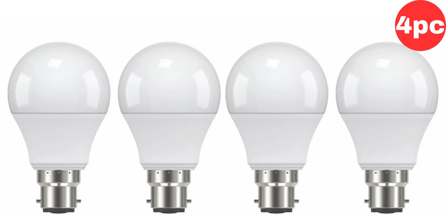 Luce Bella LED Lights A60 B22 470LM Cool White 6W Lighting Bulb Globe 2 4 8 pc