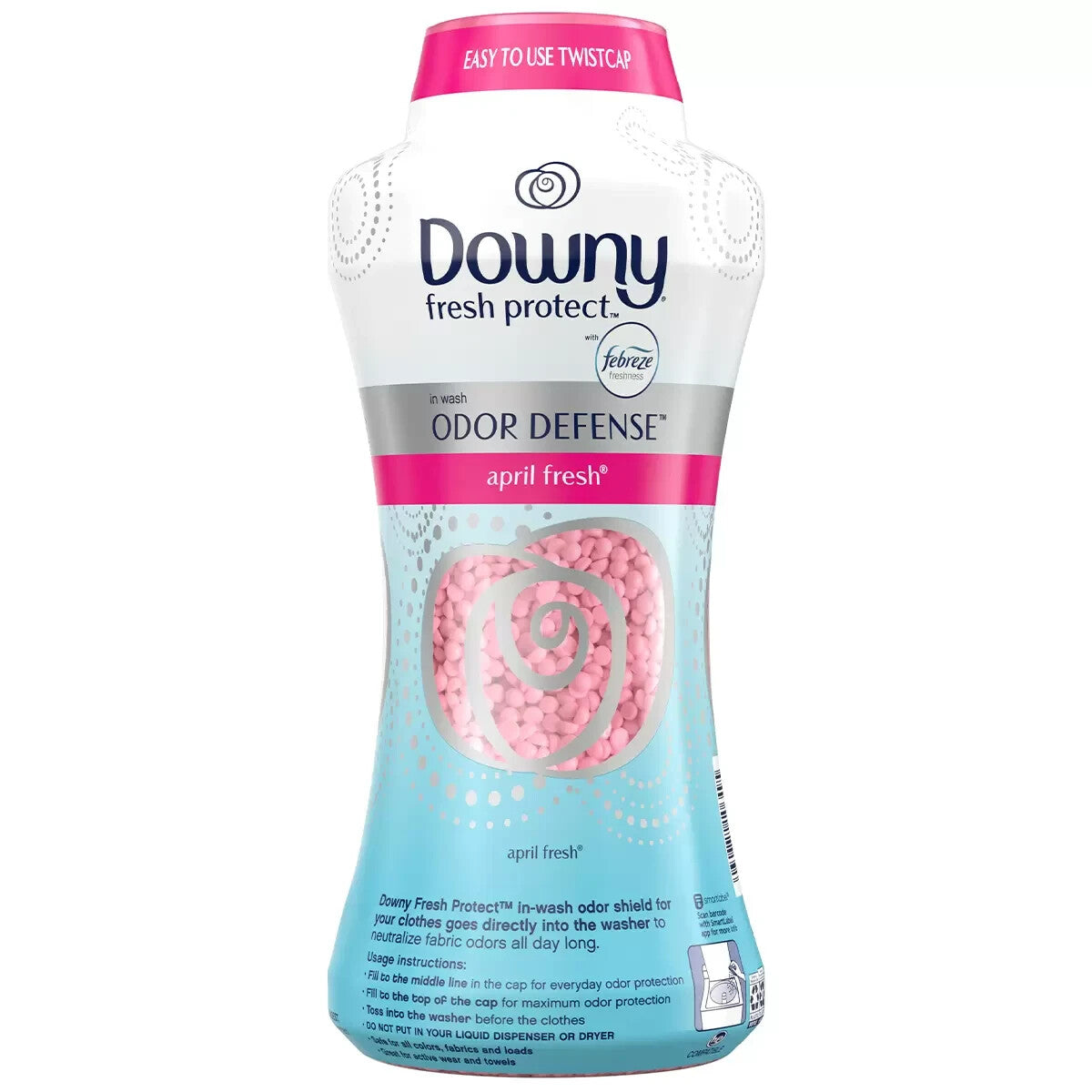 Downy April Fresh Fabric Softener Beads Scent Odour Defense In Wash Laundry 963g