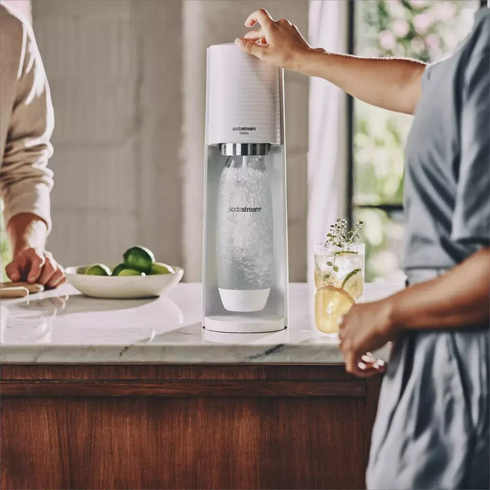 SodaStream Terra Sparkling Water Maker Fizzy Soda Carbonating Bottle Machine