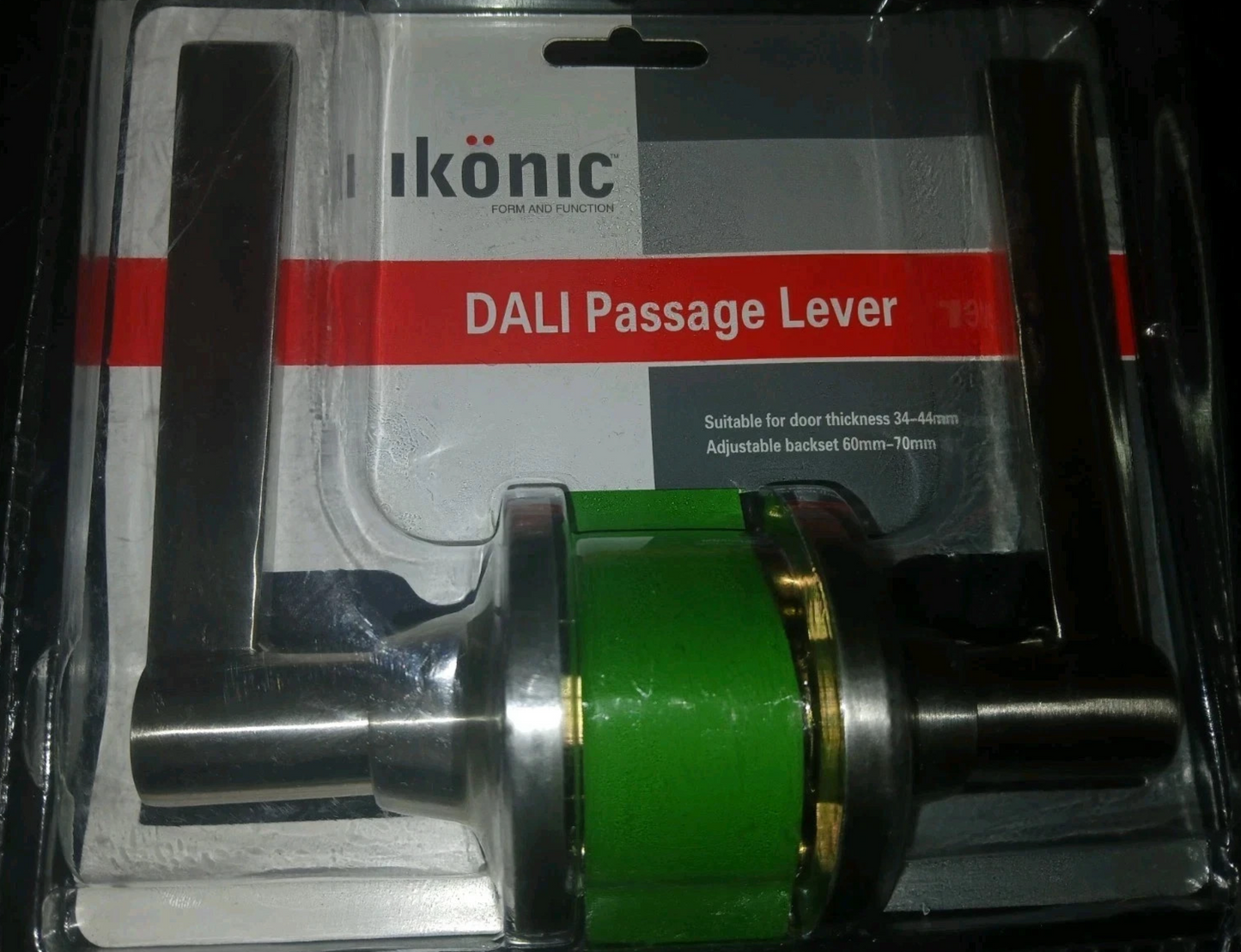 Ikonic Dali Passage Lever  Satin Stainless Steel Door Knob Lock Handle Set