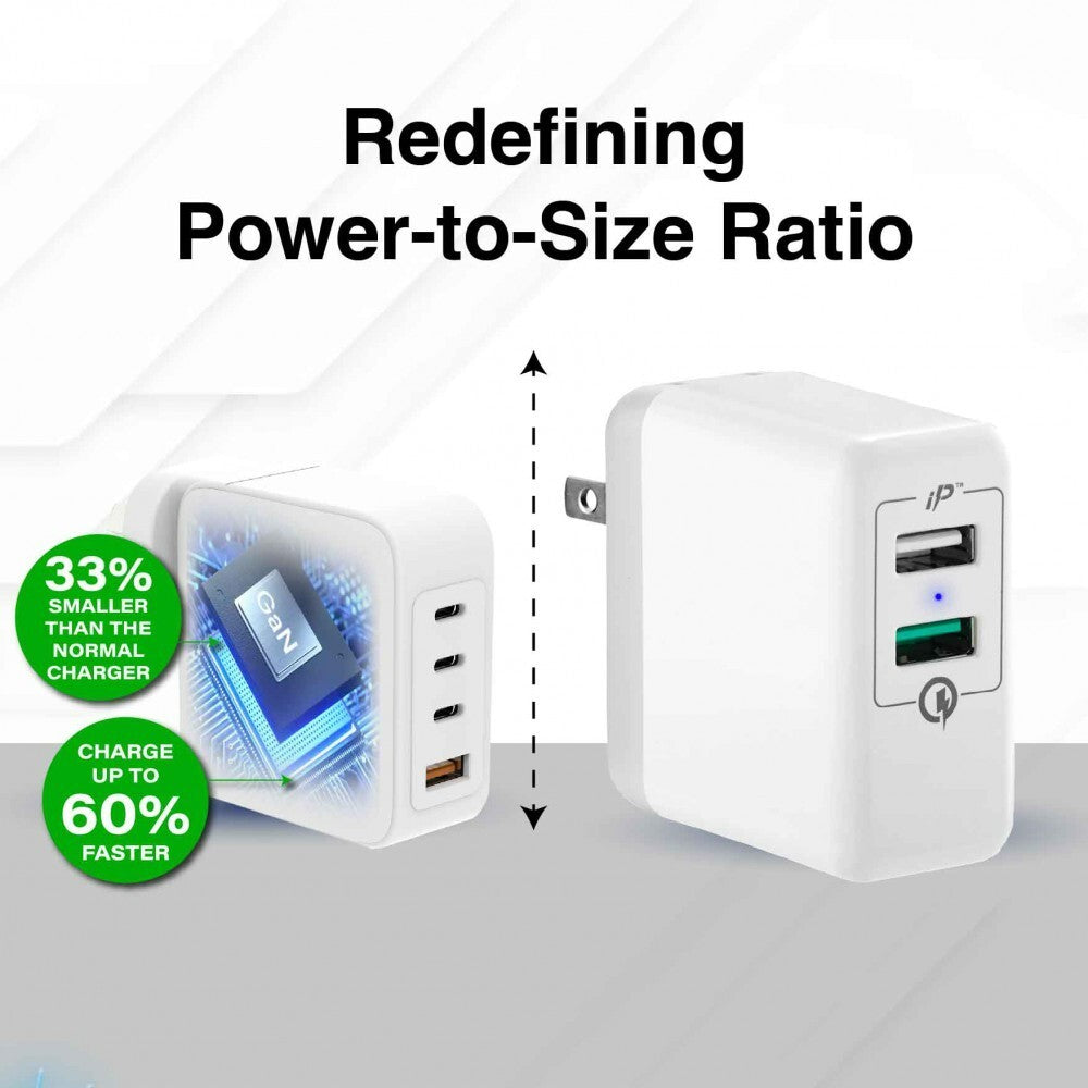 Laser 4-Port Fast Charger USB Adapter Charging for Universal Laptop iPhone 100W
