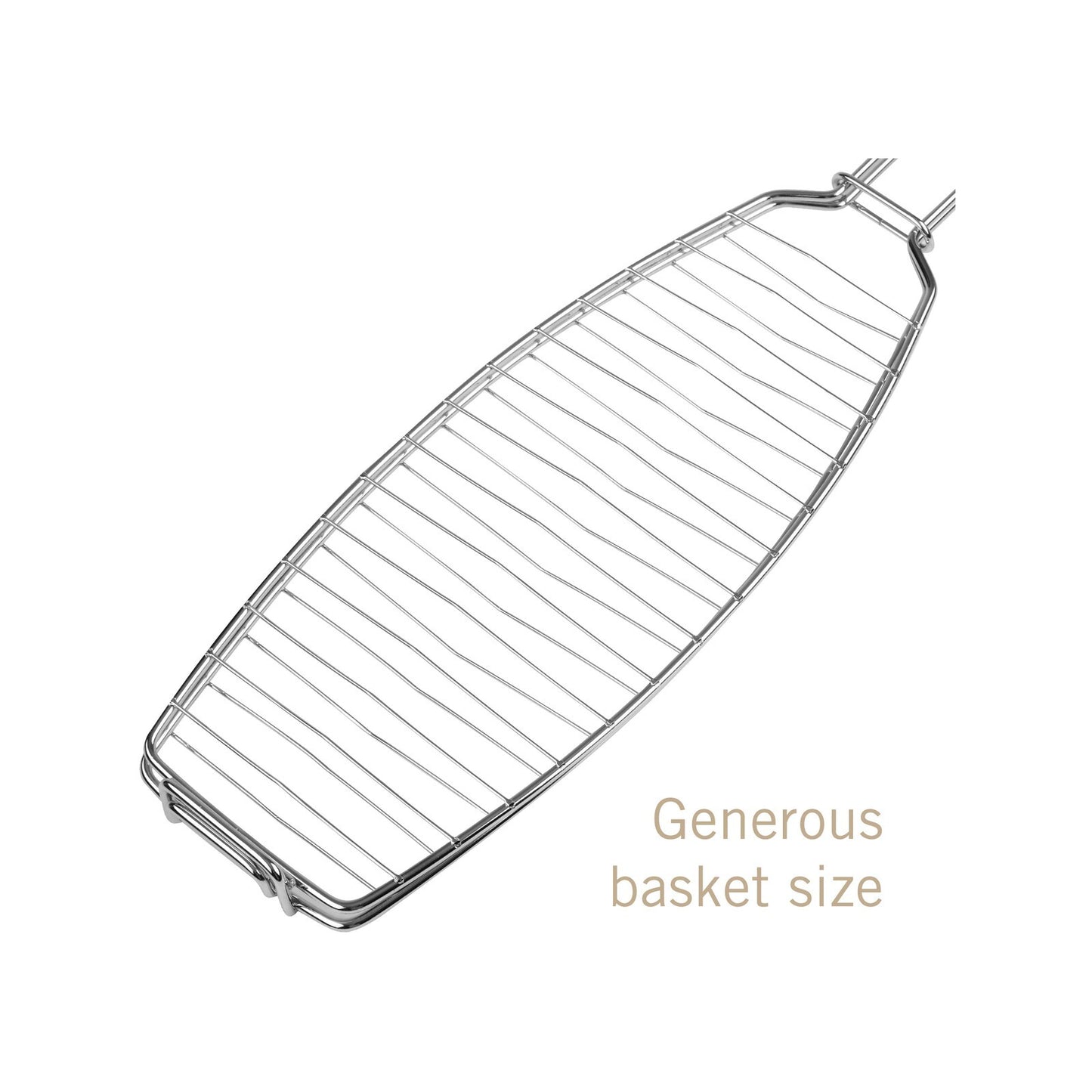 Jumbuck Fish Griller Grilling Tool Basket Outdoor BBQ Kitchen Cooking Picnic