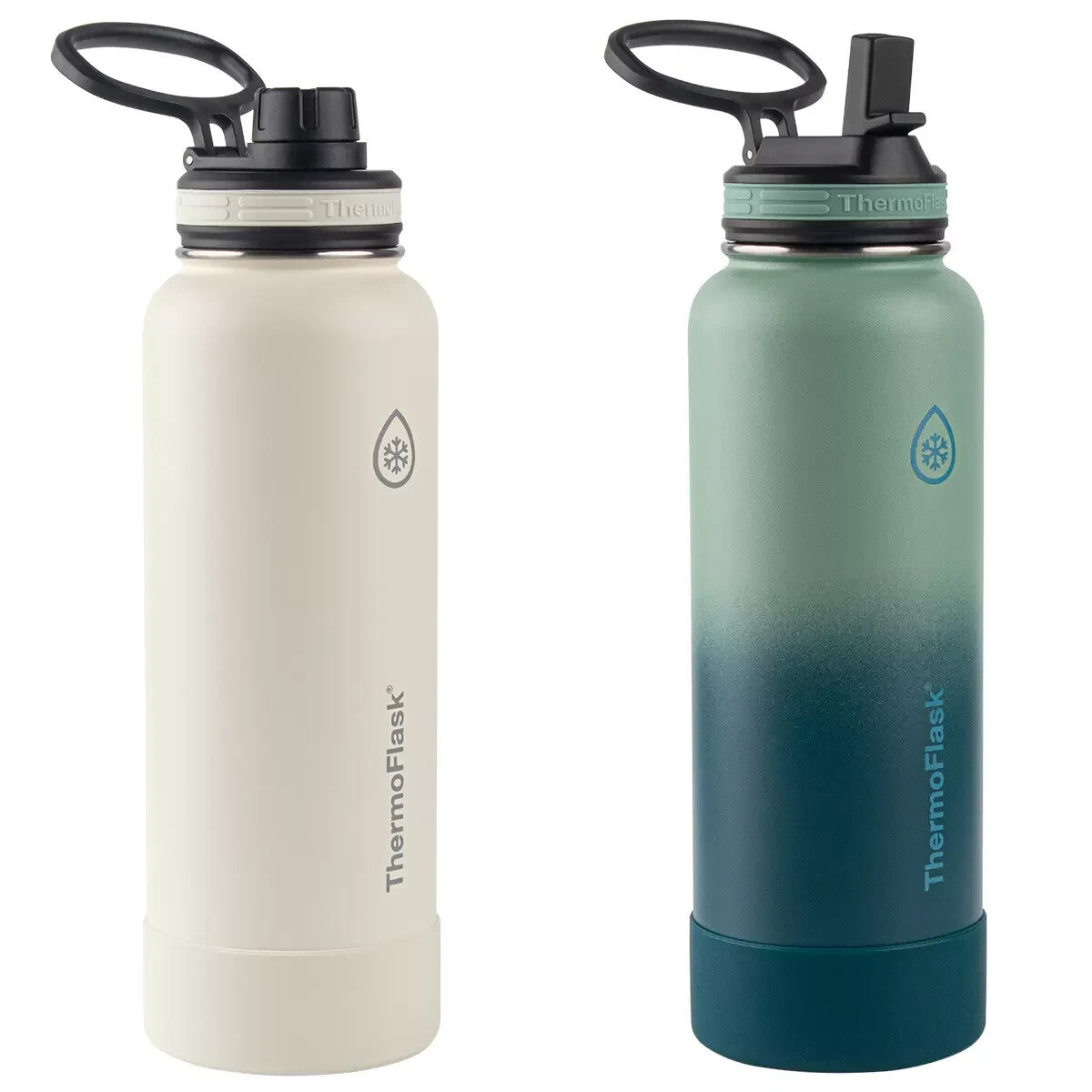 2x ThermoFlask Double Wall Vacuum Insulated Stainless Steel Bottle 1.2L/40oz