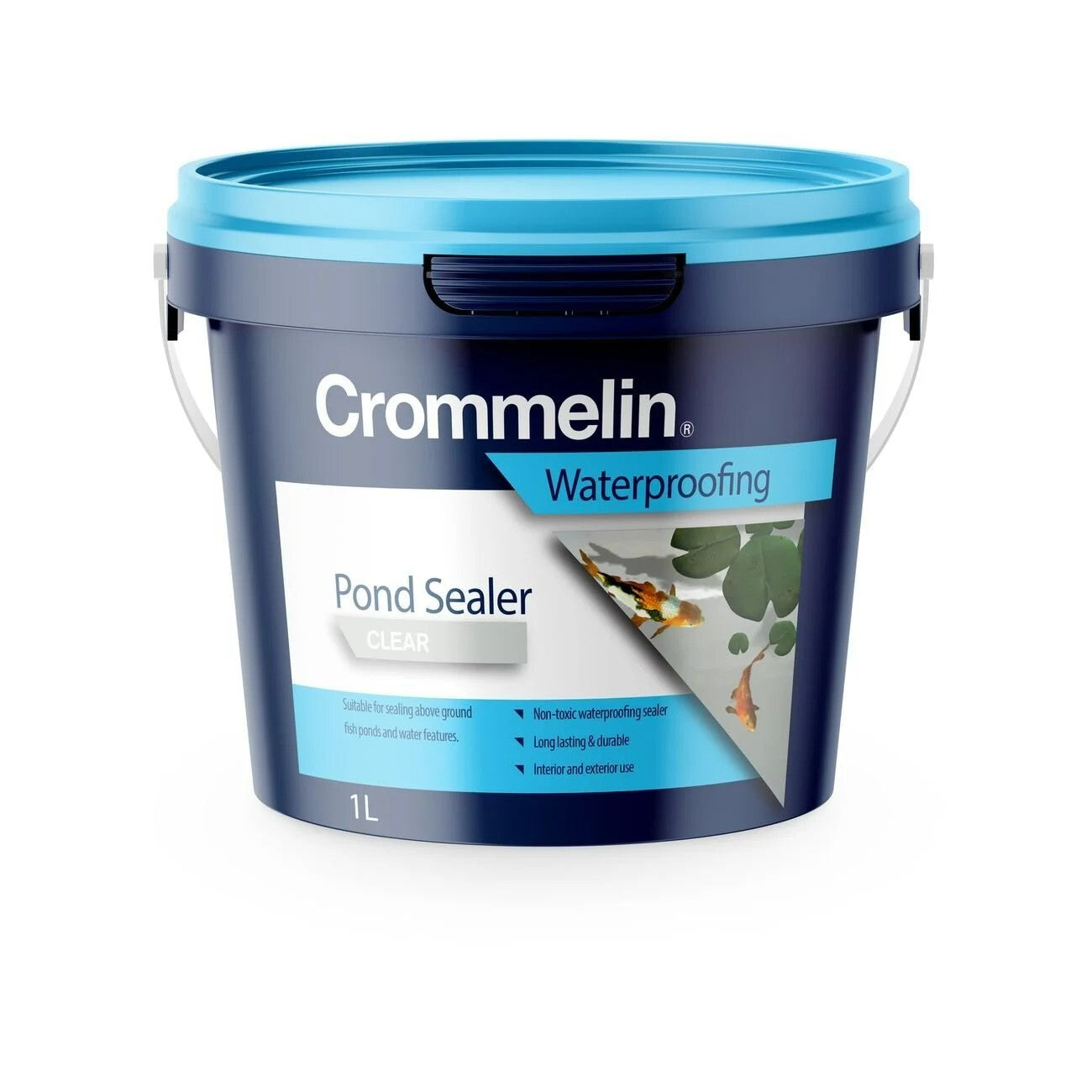 Crommelin Pond Sealer 1L Clear  Waterproofing Non-Toxic UV Stable Water Features