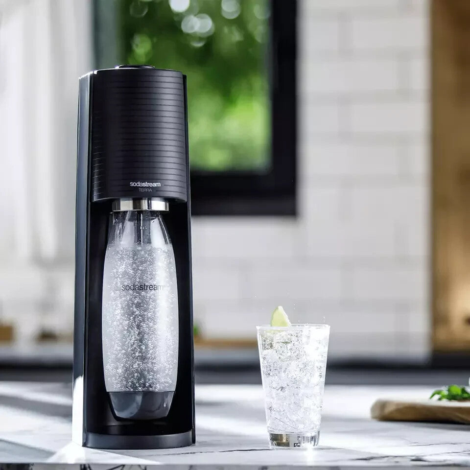 SodaStream Terra Sparkling Water Maker Fizzy Soda Carbonating Bottle Machine