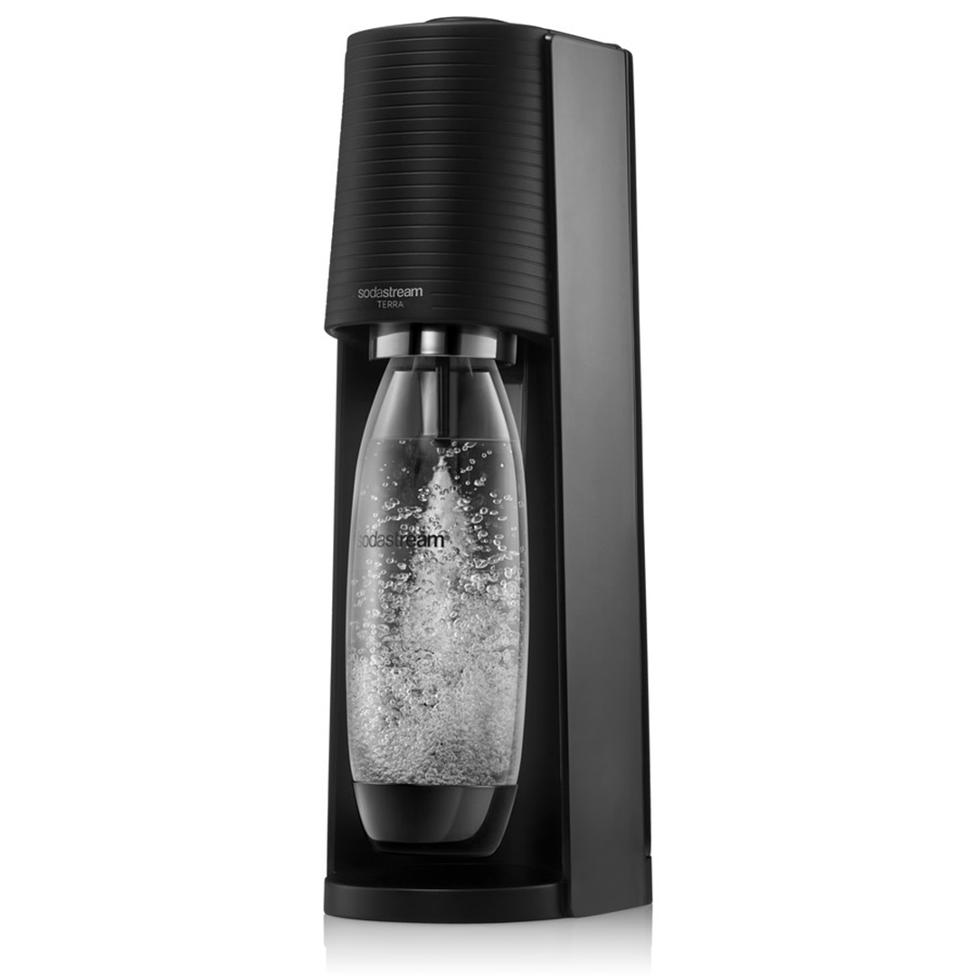 SodaStream Soda Maker Terra Megapack Sparkling Water + 2 x 1L Bottle