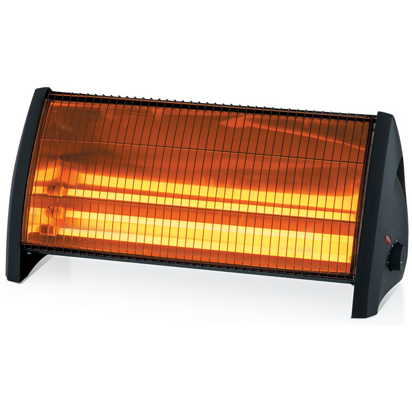 Click Electric Bar Radiant Heater Portable 3 Power Settings Safety Grille 2200W
