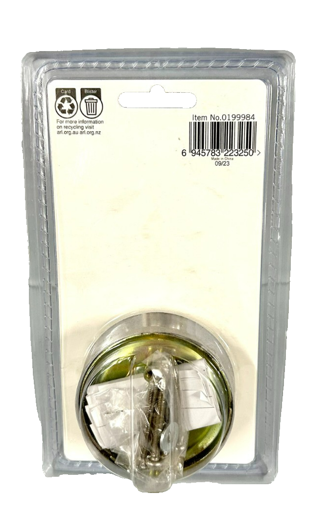 Ikonic Isabella Dummy Door Knob Lever Lock Handle Set Brushed Nickel Finish