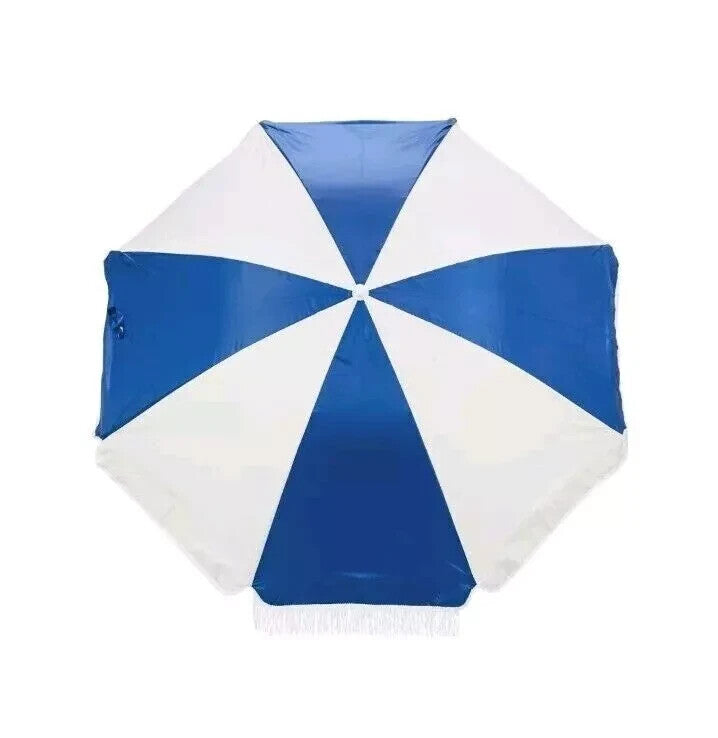 Marquee Beach Umbrella Tassel Picnic Portable Canopy Sun Protection Shade