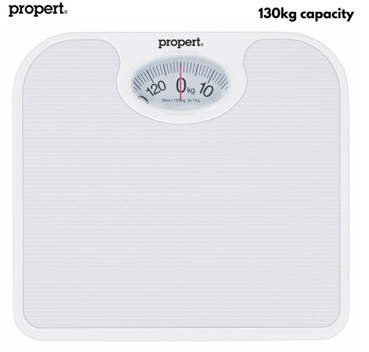 Propert Weighing Machine Mechanical Bathroom Body Weight Scale White 130kg