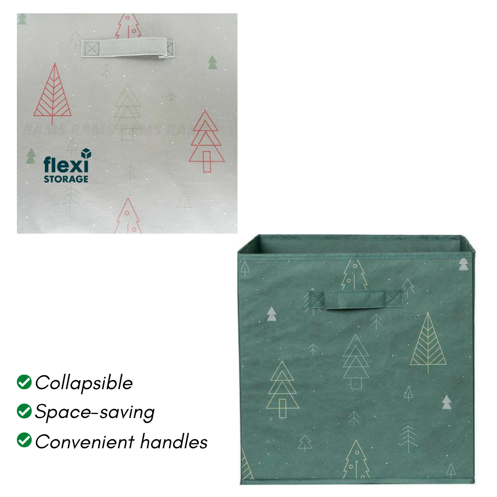 Flexi Storage Cube Canvas Fabric Clothes Toys Books Organiser Bin Portable