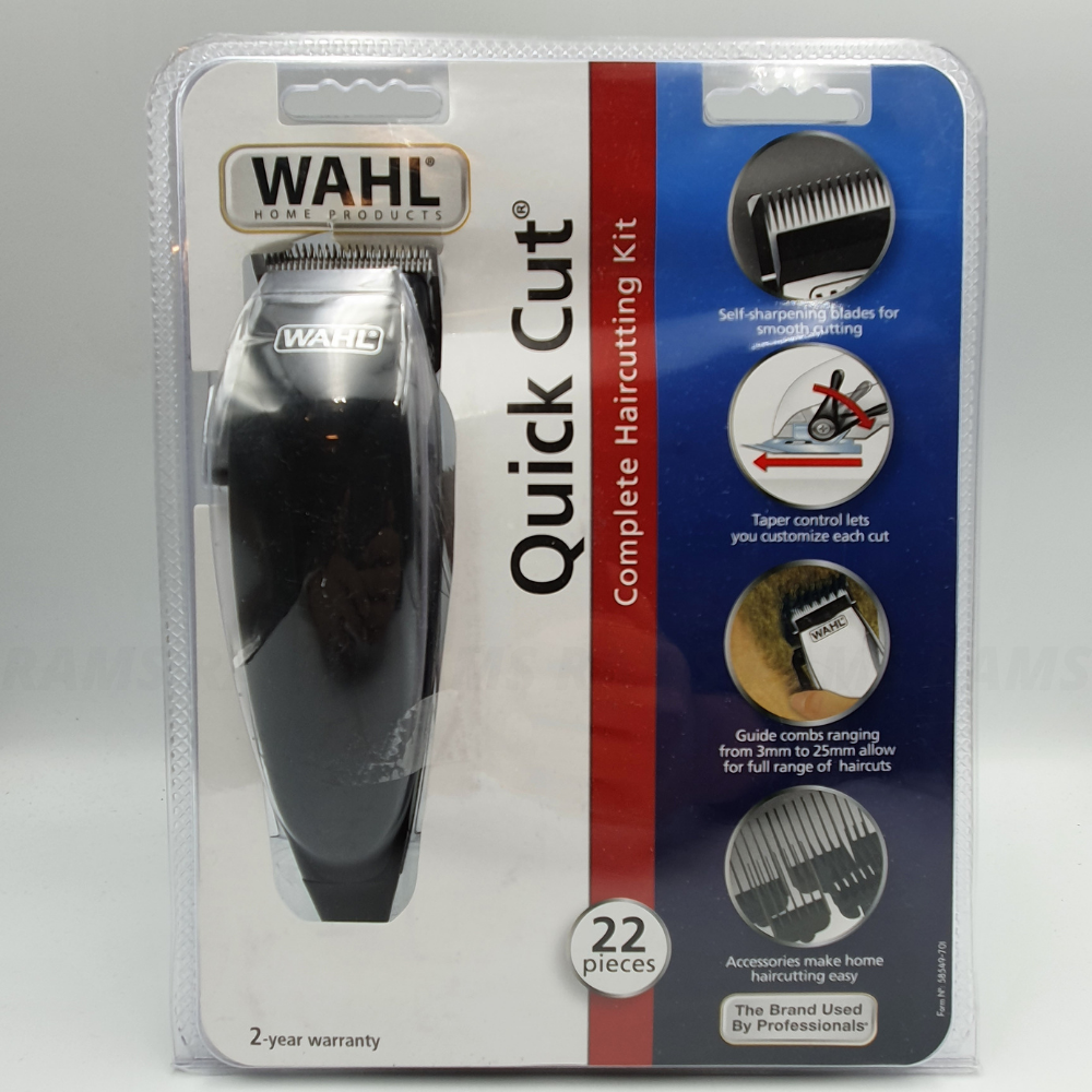 Wahl Quick Cut Complete Haircutting Kit Hair Clipper Mens Cutting Grooming 22pc