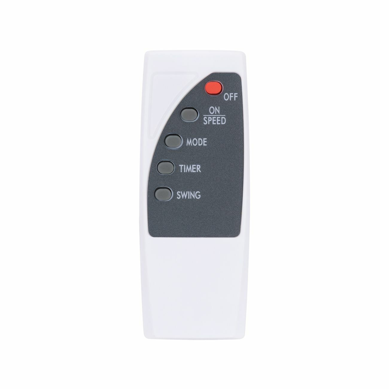 Click Wall Mounted Fan 40cm Fixed Oscillating 3 Speed Remote Control Timer White