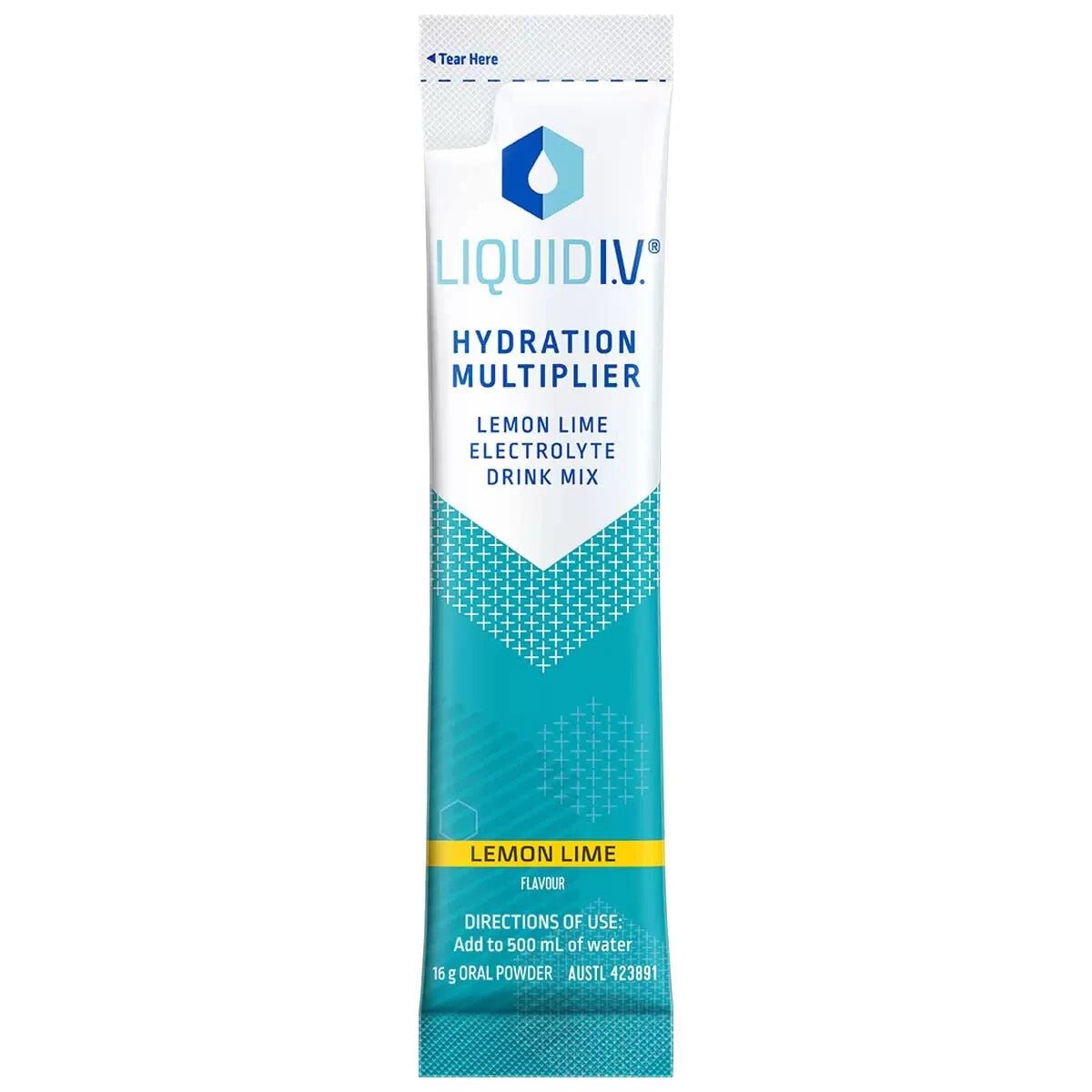 Liquid I.V. Hydration Multiplier Electrolyte Drink Mix Lemon Lime 30 Sachets