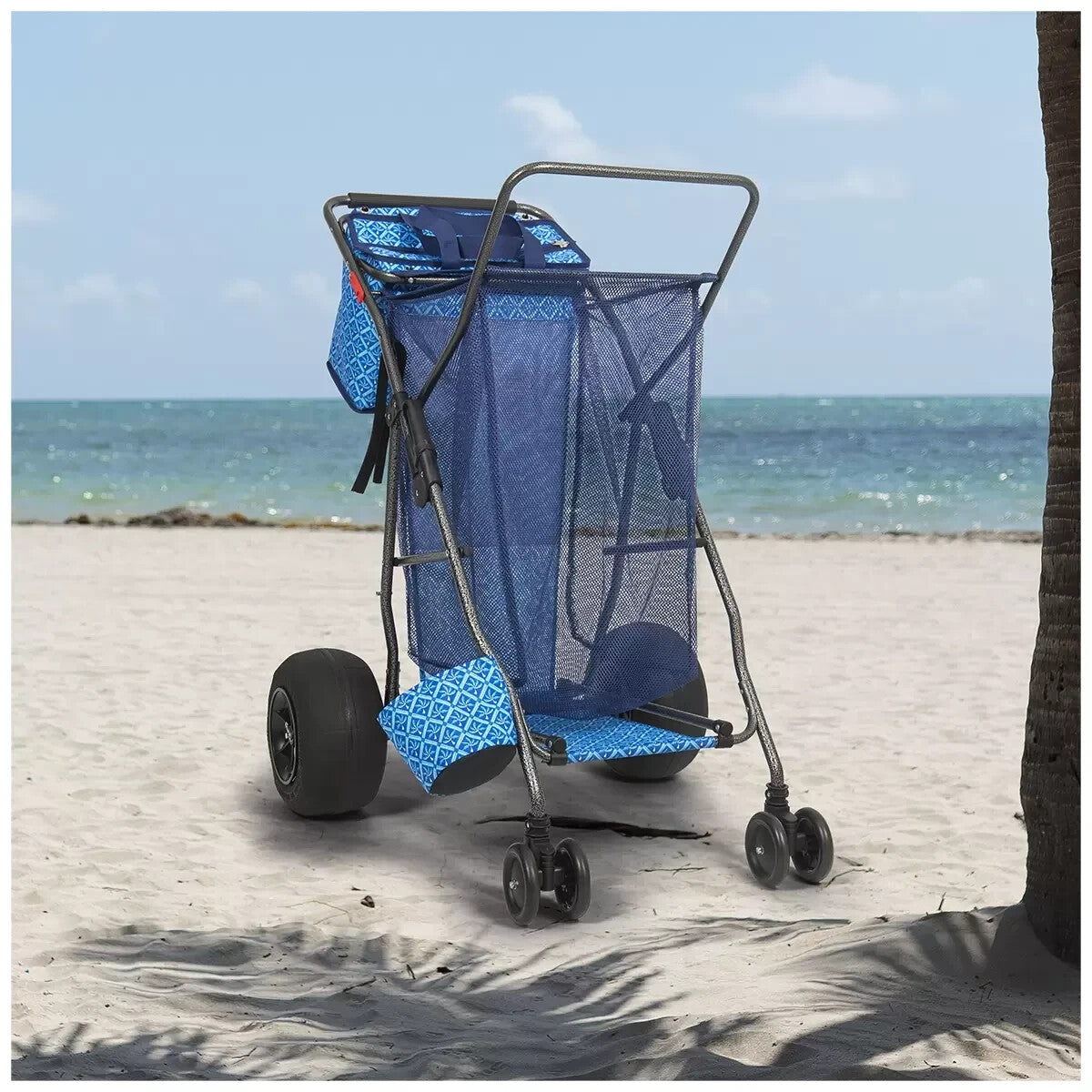 Tommy Bahama Beach Cart Trolley Wonder Wheeler Portable Picnic Camping Wagon
