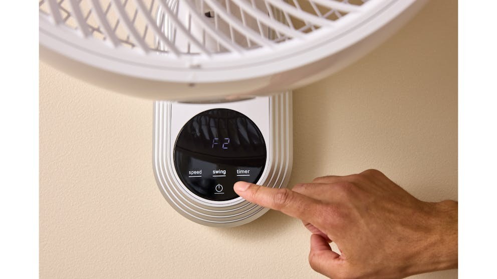 Goldair 40cm Wall Fan with Remote Control WiFi Smart Home Timer 3 Speed White